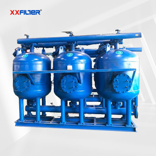 鋼廠電廠旁路循環(huán)水過濾全自動(dòng)淺層砂過濾器