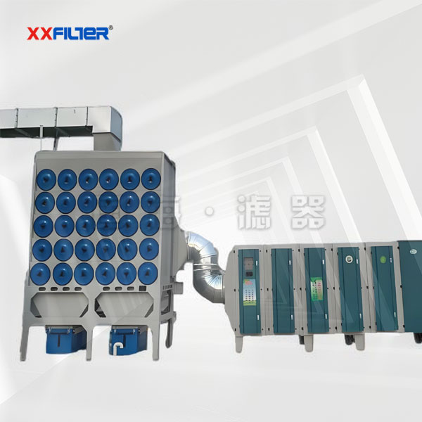 120㎡噴砂打砂車間濾筒除塵器