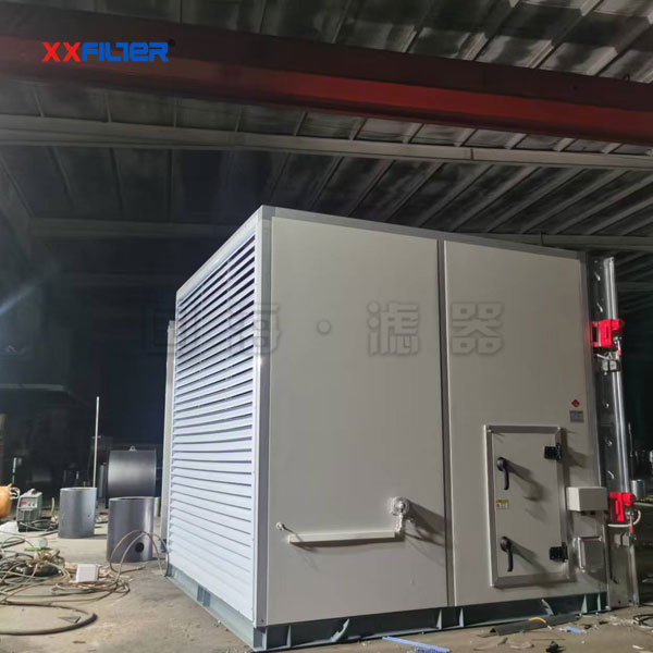 鹽湖工業(yè)壓縮機房自潔式沙塵機組